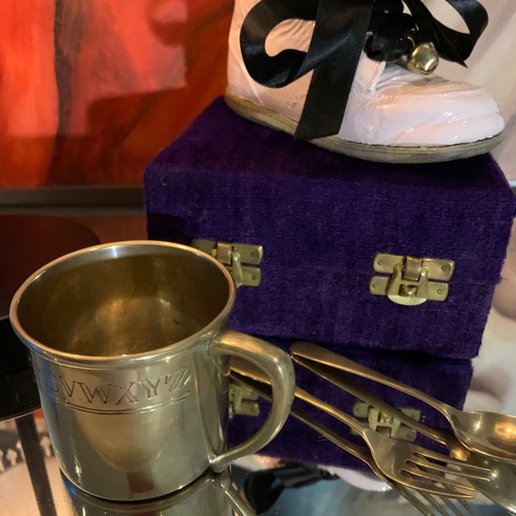 Vintage Brass baby Cup Set - Picture 3 of 3